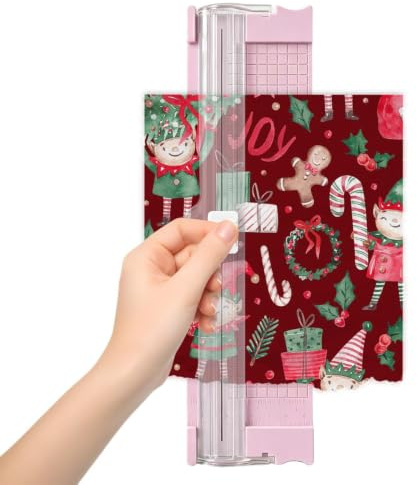 Papperstrimmer Precis portabel trimmer för pysselskärning av kartong | Scrapbooking-Skärverktyg för klassrum skola kontor företag skrivbord dagbok korttillverkning pappersvaror foto fest portabel