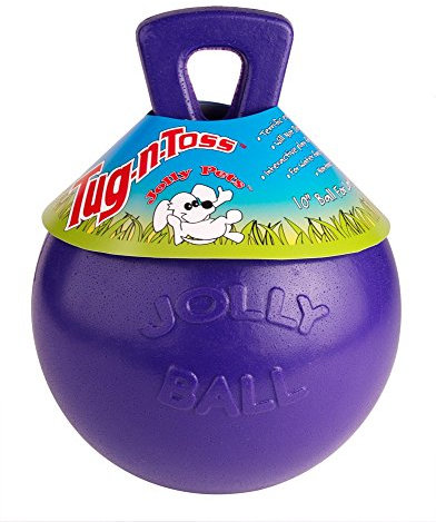 Horsemens Pride Inc. Jolly Haustiere Tug-N-Wurf Jolly Ball - 6 Purple - Purple Clear, Unisex, HMP0110