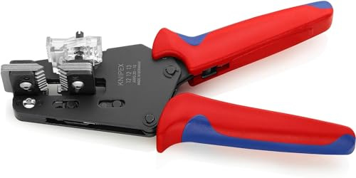 KNIPEX Präzisions-Abisolierzange mit Formmessernmit Mehrkomponenten-Hüllen 195 mm, 12 12 13