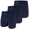 Esge Herren Hose kurz Jeans 3er Pack Größe 9 (3XL), Farbe dunkelblau
