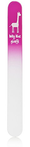 Baby Nail File, Safe Alternative for Nail Clippers, Must-Have Baby Essentials, Ideal Gift for Any Occasion Including Baby Shower, Pink - Baby Blue Giraffe