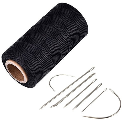 Bobine de fil ciré plat YCNK pour cuir 260 m 1 mm 150D