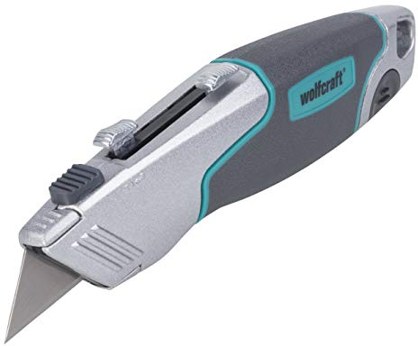 wolfcraft Cutter professionale doppia lama I 4200000 I Per tagliare materiali duri con lama trapezoidale o a uncino