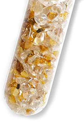 Juego de varitas de piedras preciosas Creatividad y Fuerza creadora: varilla de piedra preciosa para la energización del agua potable, 25 cm con soporte de varilla de madera de haya Ø 6 cm