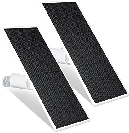Wasserstein Solar Panel for Google Nest Cam Outdoor- 2.5W Power 2 Pack