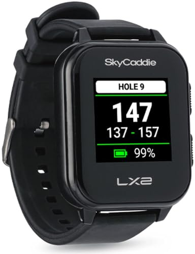 SkyCaddie LX2 Tourbook Golf GPS Watch Black