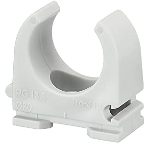 SD ProfiLine Rohrschellen, lichtgrau (100, M20/PG 13,5, 6 mm)