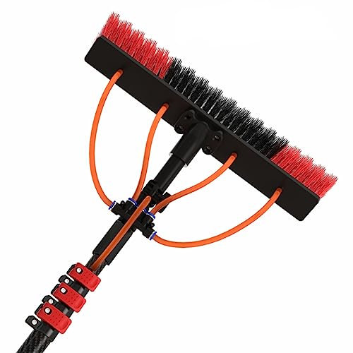 Kit De Baguette D'approvisionnement en Eau à Tête De Brosse Rotative à 180 ° pour Fenêtre Extérieure en Verre Panneau Solaire Machine à Laver par Pulvérisation