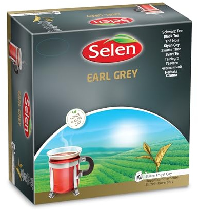 SELEN Earl Grey, 100 Einzeln kuvertierte Teebeutel