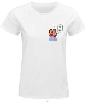 Kiribou Cadeau Grossesse T-Shirt Femme « Tu Vas Être Tata » - Une ode à la Joie - XL - Blanc