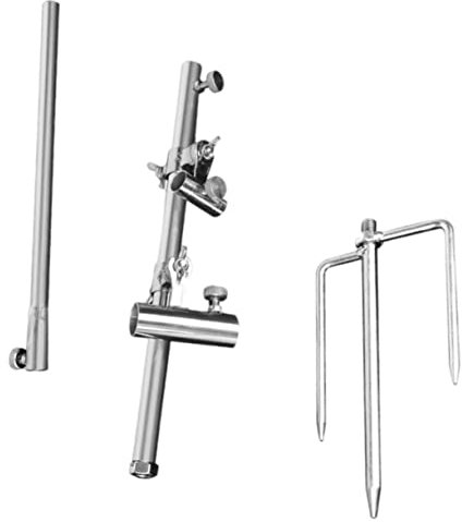 HONMEET Bait Tray Floor Rack Multi-functional Fishing Rack for Fishing Pole Stand