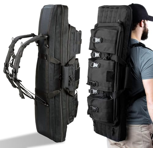 LOJAX Custodia per Fucile da 36/42/47 Pollici, Borsa Tattica per Pistola da Esterno e Borsa per Pistola, Borsa per Pistola con Fodero - Adatta per la Caccia e Gli Sport all'Aria Aperta