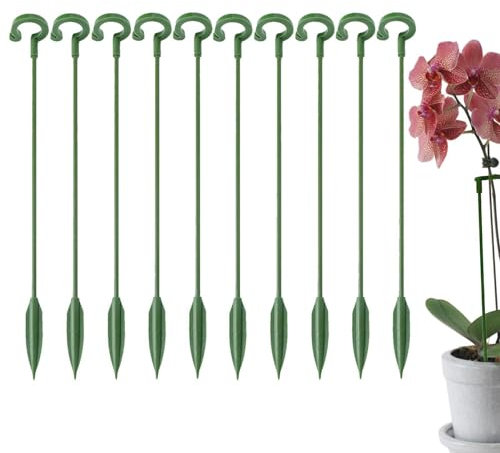 Växtstativ 10 stycken: kraftiga växtstödspinnar, phalaenopsis