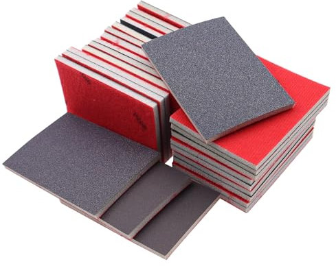 CATELL 26 Stück Schleifschwamm Set, Schleifschwämme Körnung P180-P4000 Schleifpads Flexibles Nass-Trocken-Schleifpapier Schleifpad Schleifschwamm Holz Farbe Trockenbau Metall Autokarosseriereparatur