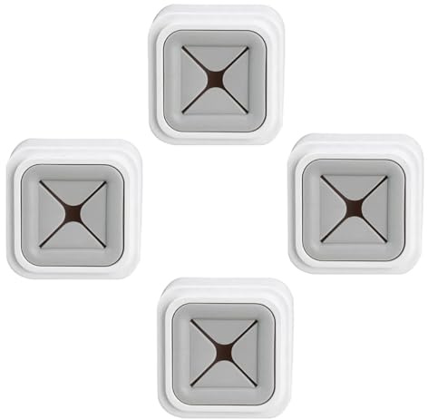 SMASOLO Punch-Free Towel Holder Wall-Mounted Bathroom Towel Hanger 4pcs Set Gray Self-Adhesive Bathroom Wall Organizer for Kitchen and Bath