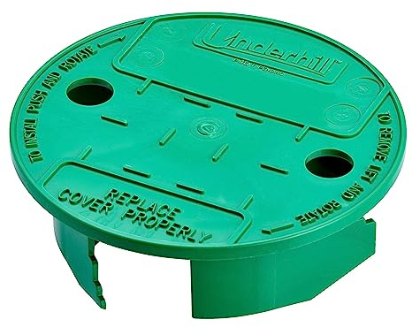 Underhill Sprinkler Valve Round Box Lid, VersaLid 6 Inch to 7 Inch Universal Cover for Automatic Irrigation System, Green, VL-6
