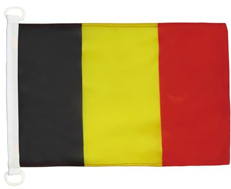 AZ FLAG Bandiera Navale Belgio 45x30cm - Bandiera Maritima Belga 30 x 45 cm speciale Nautismo, Padiglione Nautico