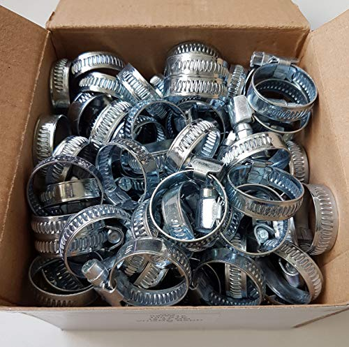 100 Stück Schlauchschellen 12-22mm Schlauchschelle Schlauchklemme W1 Schlauchbinder Schellen