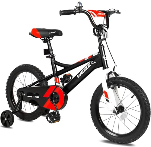 WEIZE Kids Bike, 16 18 20 Inch Children Bicycle for Boys Girls Ages 3-13 Years old, Rider Height 38-60 Inch, Coaster Brake, Multiple Color Options, Free Portable Bike Pump