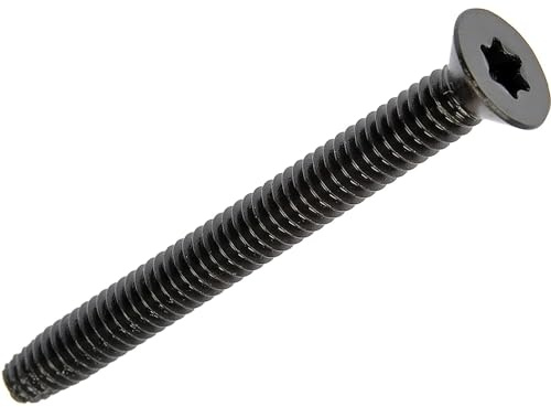 BCP Fasteners 1/4-20 x 2 1/2 Self Tapping Trailer Deck Screws, Flat Head Type F Thread Cutting, Star Drive T30, Steel Floorboard Screws for Wood and Metal, Black Phosphate, 100 Pack (BCP1221)