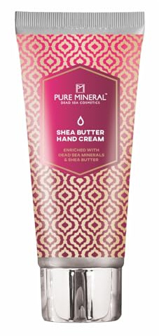 Pure Mineral - Crème Mains Revitalisante au Beurre de Karité - Minéraux Mer Morte, Nourrissante, Hydratation Intense - Sans silicones, sulfates, parabènes - 50ml