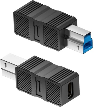 USB A B-adapter – USB A B 3.0-adapter för skrivare – höghastighetsdataöverföring för dator, bärbar dator och skanner