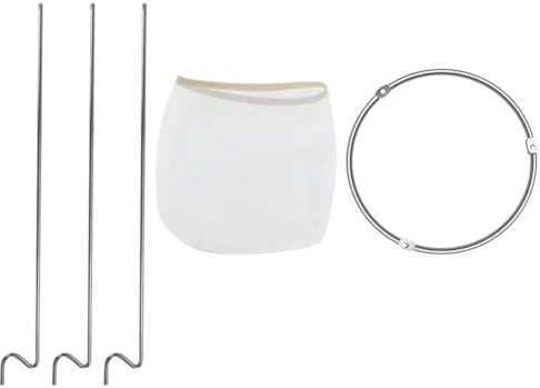 ULTECHNOVO Filter Rack for Jam Jelly Coffee Tea Stainless Steel Straining Bag Stand Reusable Mesh Sieve Juice Filter Bags for Kitchen