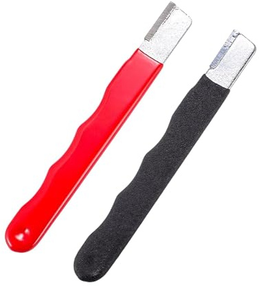 2PCS Multi-Purpose Garden Tool Sharpener with Sharpening Stone, Efficient Tool Sharpener for Kitchen and Outdoor Use, Manual Sharpening Stones and Easy to Carry for Garden