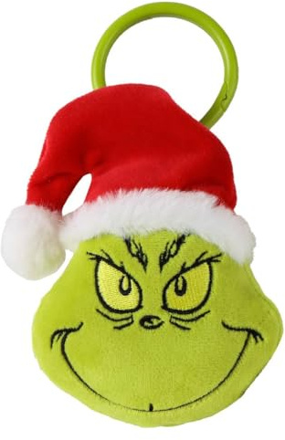 CERDÁ Life'S Little Moments - Llavero de Peluche navideño The Grinch con Gancho de Plástico – Accesorio Infantil para Mochilas, Bolsos y Estuches – Suave, Ligero y Licencia Oficial The Grinch