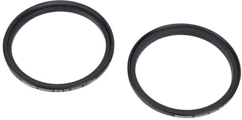 Yechiry Anillos Adaptadores de Filtro Magnético de 52-52 Mm, Anillo de Conversión de Lente de Aleación de Aluminio Totalmente Metálico para Filtros de Liberación Rápida
