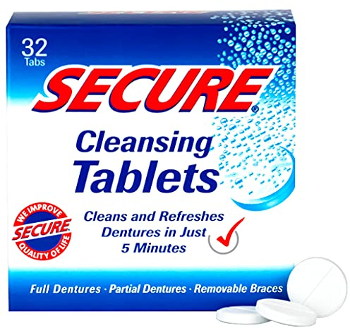Secure Denture Cleansing Tablets 32 ea (Pack of 5)