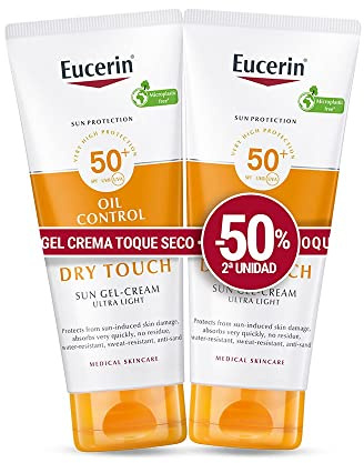 SENSITIVE PROTECT toque seco gel crema SPF50+ promo 2 x 50 ml