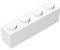 Classic Building Brick 1x4, 200 Piece Bulk Brick Block, White 1x4 Bricks, Compatible with Lego Parts and Pieces 3010(Colour: White)