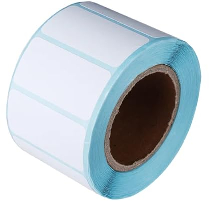 1000 Stück Thermo Etiketten Selbstklebend,Wasserdicht und öldicht Klebeetiketten,40 x 20 mm,Tiefkühletiketten Aufkleber,Entfernbare Aufkleber Weiß für Haus,Küche,Schule,Supermarkt,Labor (40x20 mm)