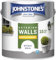 Johnstone's, Exterior Smooth Masonry Paint, Brilliant White, Up to 15 Years Protection, Weather & Dirt Resistant, 30m² Coverage Per Tin, Dry in 1-2 Hours, 2.5L