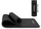 MSPORTS Gymnastikmatte Premium inkl. Tragegurt + Übungsposter + Workout App I Hautfreundliche Fitnessmatte 190 x 60 x 1,0 cm - Schwarz - Matt - Phthalatfreie Yogamatte