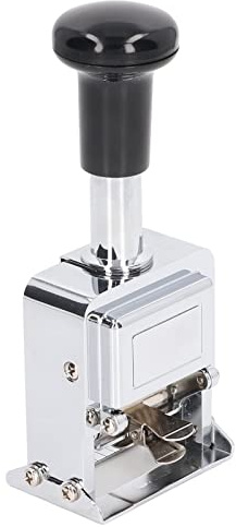 Fyearfly Digit Number Machine Number Stamp 8 Digit Self Inking Automatic Numbering Stamp for Banking Medicine Accounting