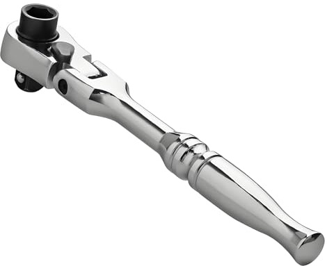 Wjelet Chiave a cricchetto da 1/4 con 72 denti, cricchetto reversibile a denti fini, chiave a cricchetto in lega di acciaio, chiave a bussola per riparazione auto