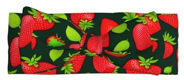 Morbido cerchietto per bambini a forma di fragole con fiocco a forma di fragole, elegante turbante con nodo, caldo e delicato per neonati e bambini piccoli