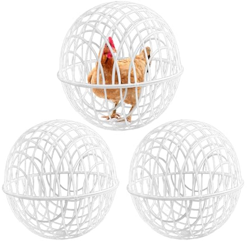 Globi di pollo per l'esterno, palline mobili al pascolo, forniture per habitat di pollame, anti-fuga, per la protezione delle verdure, fattoria, cortile, roaming