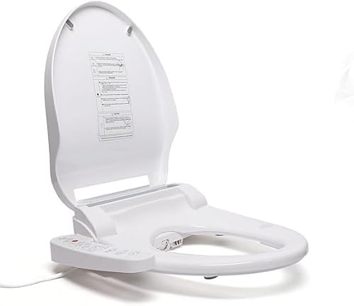 Electric Bidet toalettsits, smart toalettsits, lufttorkning, lämplig för toalettinstallation med vertikal vattentank och bakre vattentank