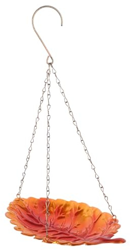 CIYODO Mangeoire Oiseaux Extérieur Suspendue Métal Forme pour Jardin Cour Balcon Distributeur Nourriture Perroquet et Petits Oiseaux Robuste et Décoratif