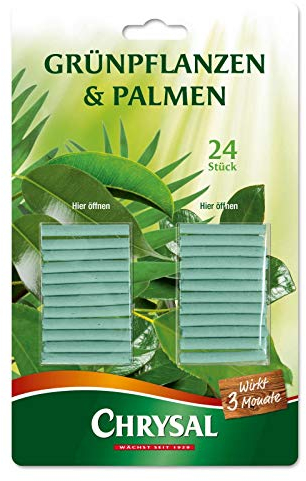 Chrysal Grünpflanzen & Palmen Düngestäbchen - 24 Stück