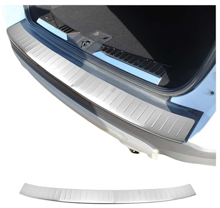 Listello di protezione per il bordo di carico posteriore dell’auto, con smussatura, in acciaio inox spazzolato