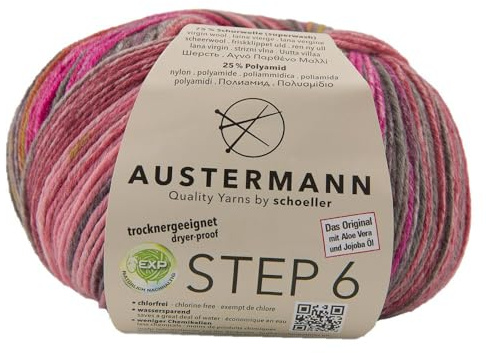 Austermann Step 6 Scotland Colours Fb. 679 - Gomitolo di Lana per Calze, 6 Fili