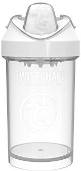 Twistshake Crawler Cup, Gobelet d'apprentissage pour bébé, Sans BPA, 300 ml, 8 mois et plus, Blanc