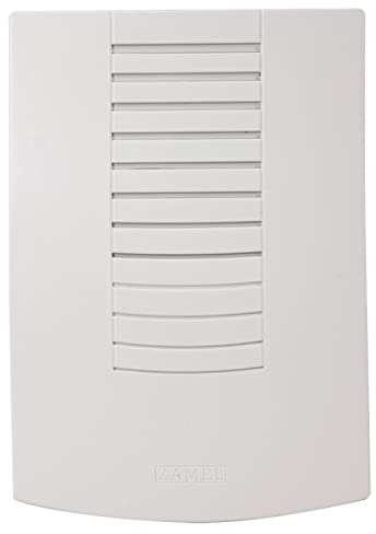 Sundi DNS-911/N-BIA Elektromechanische Kabelgebundene Türklingel 230V, Zwei-Ton Klingel, Lautstärke: ca. 84 dB, Kunststoffgehäuse, 110 x 160 x 35 mm, Weiß