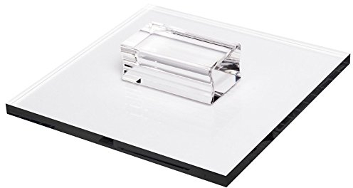 Ideen mit Herz Acryl Stempel-Block mit Griff, 16 x 16 x 0,8 cm, transparent | Scrapbooking, DIY, Embossing, Stempeln, Silikonstempel