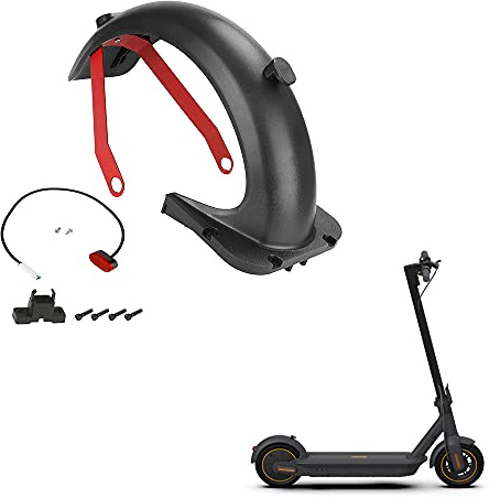 Fututech Kit Parafango Posteriore + Fanale Posteriore + Supporto Parafango Posteriore per Segway Ninebot Max G30/G30D Ricambi Monopattino Accessorio Scooter Elettrico (combo2)