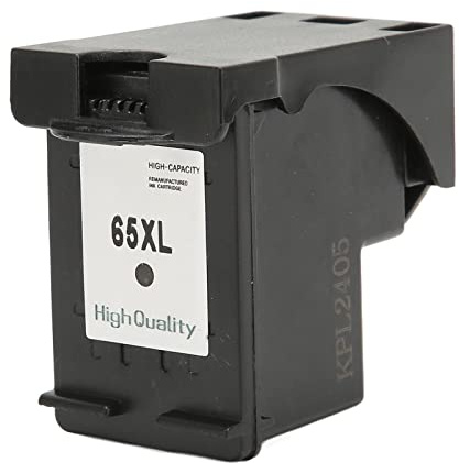 65XL Tintenpatrone, Ersatz-Druckerpatrone für Envy 5055 5052 5010 DeskJet 3755 2600 3752 2652 2655 2622 AMP 100 120 ENVY 5010 5012(H65XLBK Schwarz)